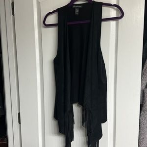INC Fringe Vest